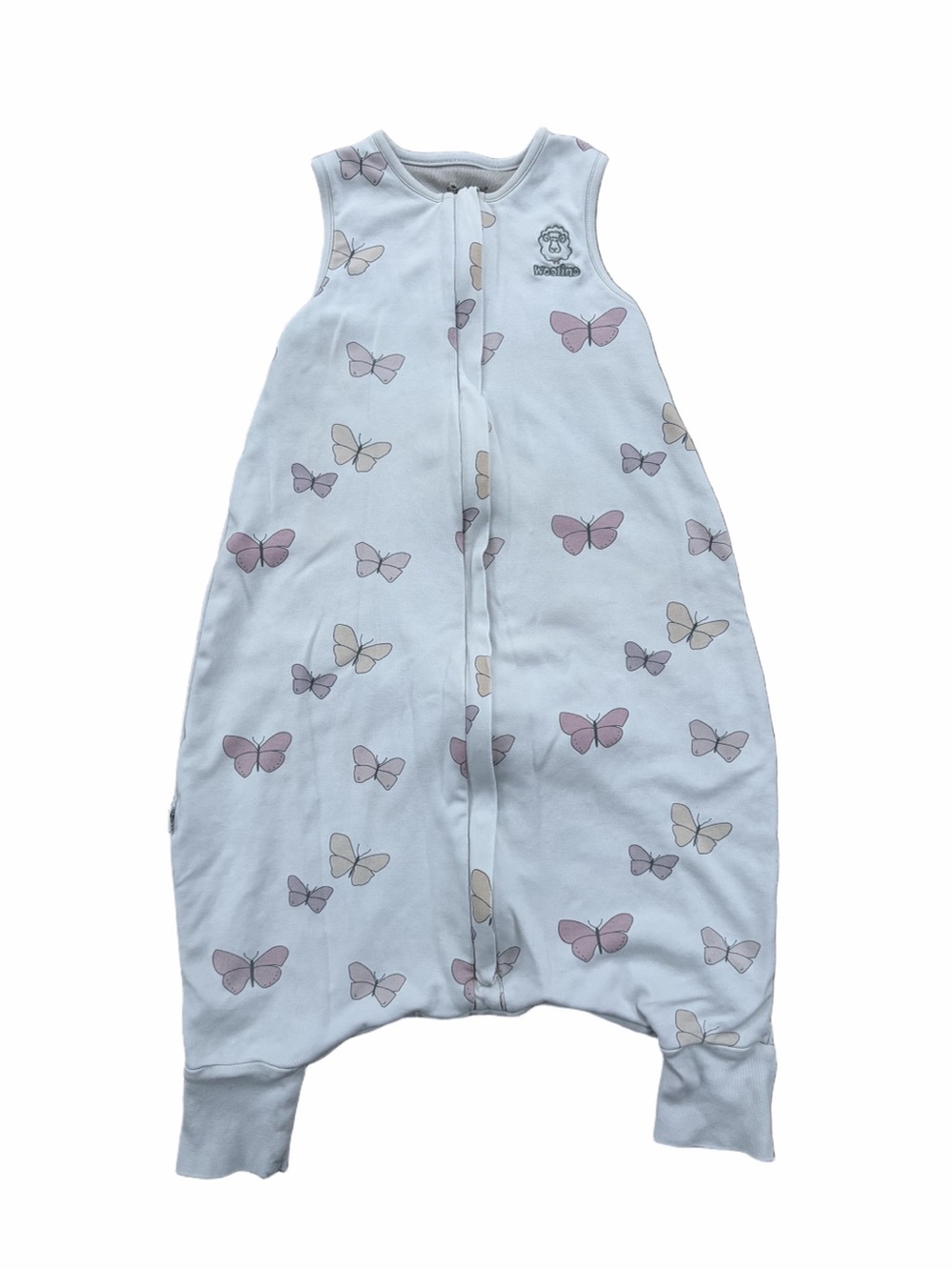 Woolino Size 18-36 Months Butterfly 4 Season Merino Wool Sleep Bag with Feet